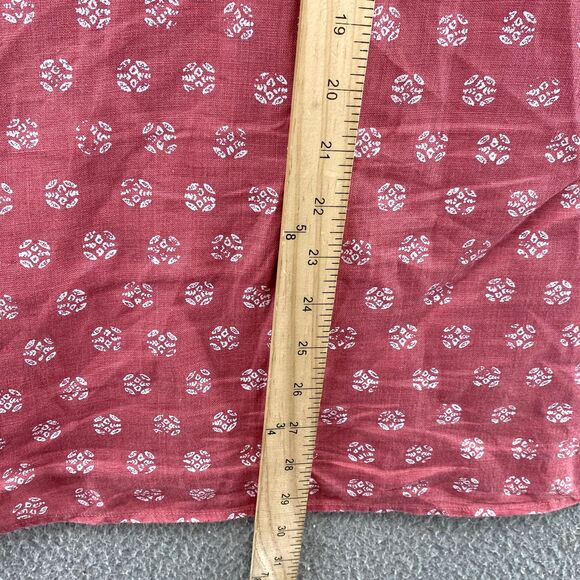 Peter Millar Linen Shirt Men Large Red Floral Coastal Grandpa Country Club Beach - Picture 6 of 9